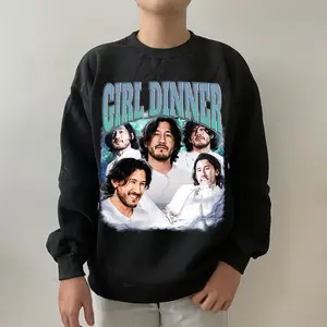 M4rkiplier Girl Dinner Vintage Shirt Cotton Top Unisex