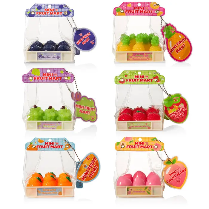 Mini Fruit Mart Taba Squishy - Fruit Theme Stress Relief Classic & Novelty Toy for Unisex Kids 3+ Years