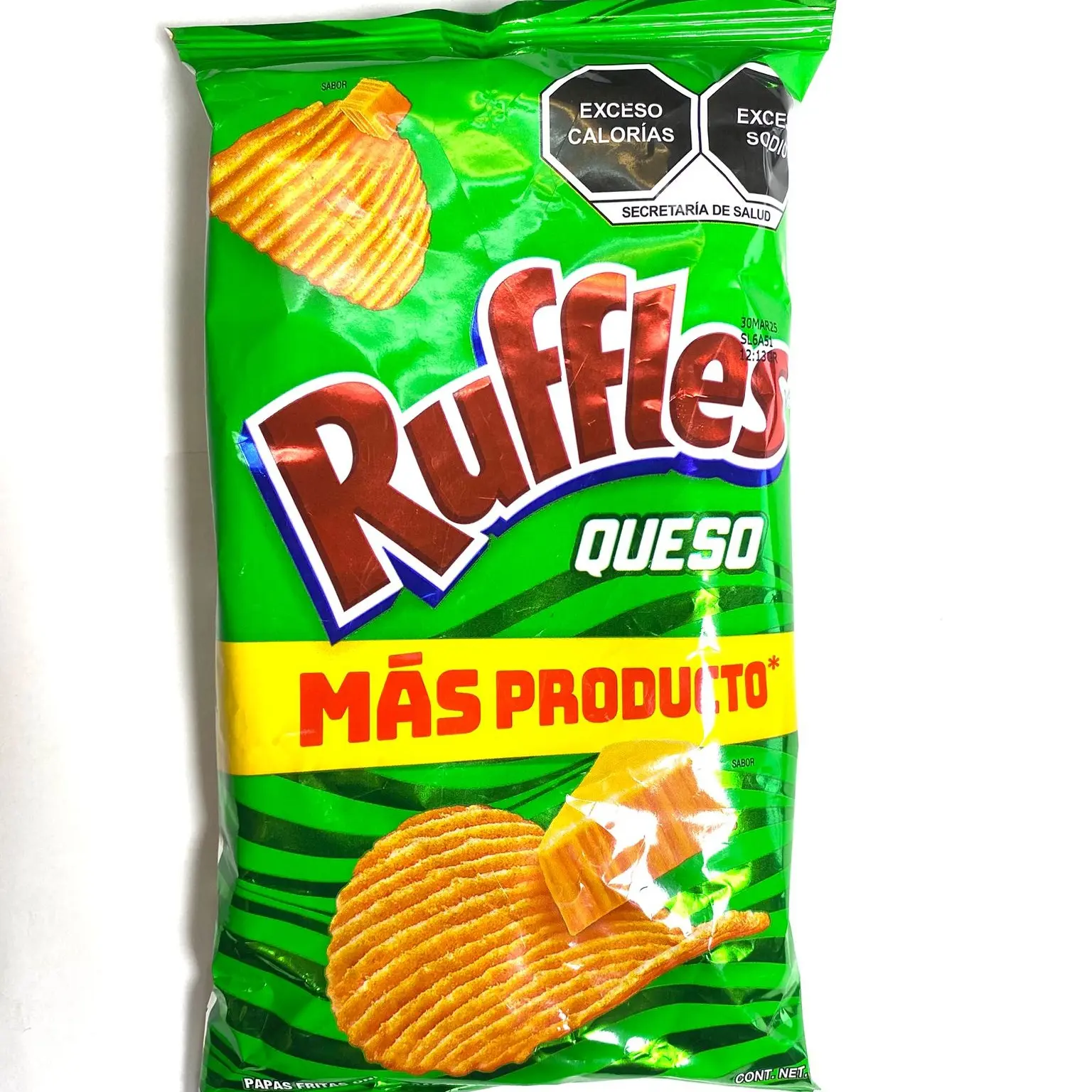 100 BAGS - RUFFLES QUESO - 48 GRAMS PER BAG