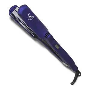ion Titanium Gator Digital Flat Iron, 11/4 Inch, Straighten, Curl, or Flip Hair, Heats up to 450°F, Digital Display, Dual Voltage