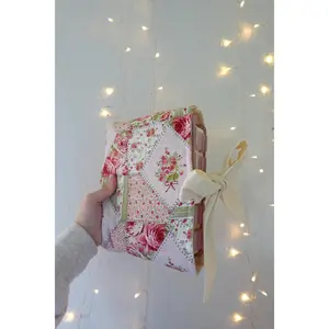 Rose of Hope Bible Sleeve | Quilted Handmade Bow Bible Sleeve