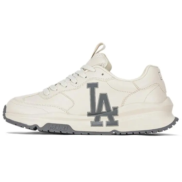 MLB Unisex Chunky Runner Basic Leather Low-Top Lace-Up Sneakers, Casual Lifestyle Shoes, Lace Up Sneaker, Lifestyle Sneakers