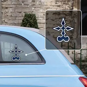 Durable Matte Vinyl Sticker - Kingdom Nobody Heart-shaped Symbol, Suitable for Cars, Trucks, and Laptops | Easy To Stick Plastic/glass Surface Sticker