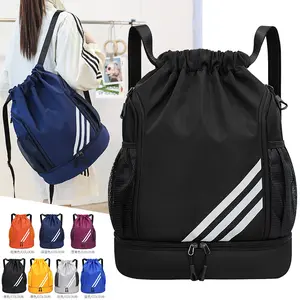 Drawstring Bundle Backpack Large Capacity Folding Travel Backpack Sports Fitness Basketball Bag