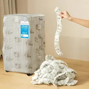 Universal Luggage Dust Cover, Full Coverage Disposable Non-Woven Travel Bag Storage Protector, Waterproof Anti-Rip, Ideal for Holidays, Travel Accessories