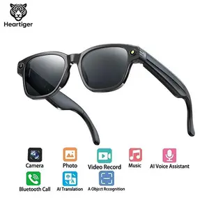 Heartiger Modern Multifunctional Smart Glasses - Wireless Audio Glasses with 800W Digital Camera, Bluetooth Calling, Voice Assistant, Anti-Blue Light, Translation, Object Recognition, Electronic Gadgets