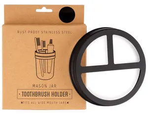Mason Jar Toothbrush Lid