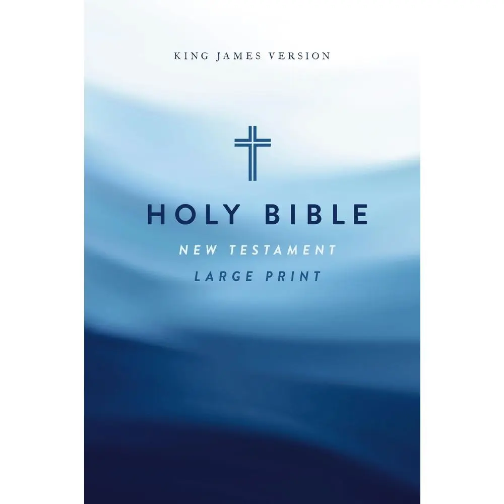 USED Book - KJV Large Print Outreach New Testament Bible, Cross Softcover, Comfort Print by Thomas Nelson (Paperback) - english