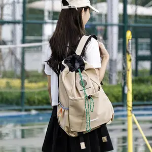 Badminton Backpack Drawstring Storage Bag for Mountain Climbing Sports Summer Safety Baseball Women's Chain