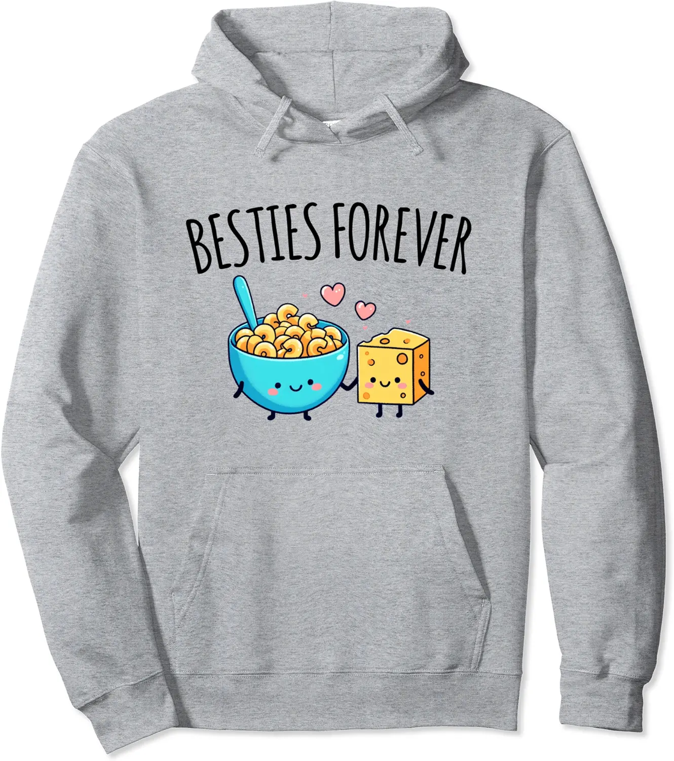 Kawaii Mac and Cheese Funny BFF Matching Best Friends Pullover Hoodie - Matthewmatt Shop 67B0D8D97L1M