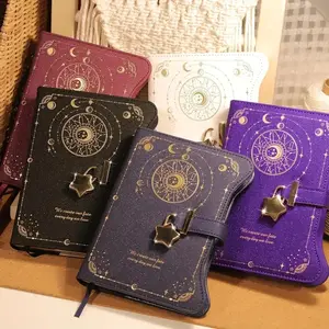 Locking Diary for Girls & Women, 360 Kraft Paper Journal, B6 Size Refillable Notebook with Pen & Bookmark, Perfect Gift Idea, Portable Notebook