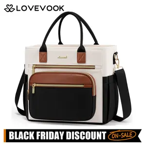 【Valentine's Day Gift】LOVEVOOK Insulated Lunch Bag for Women,Wide Opening Adult Lunch Box,Large Capacity Waterproof and Leak-proof Cooler Bag,with Adjustable Shoulder Straps and Multiple Pockets,Suitable for Picnic,TikTokShopJumpstartSale