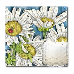 Courtside Market Bloom Daisies Soy Wax Candle &Artboard