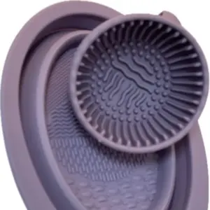 Makeup Brush Cleaner Mat | Silicone Foldable Washing Tool