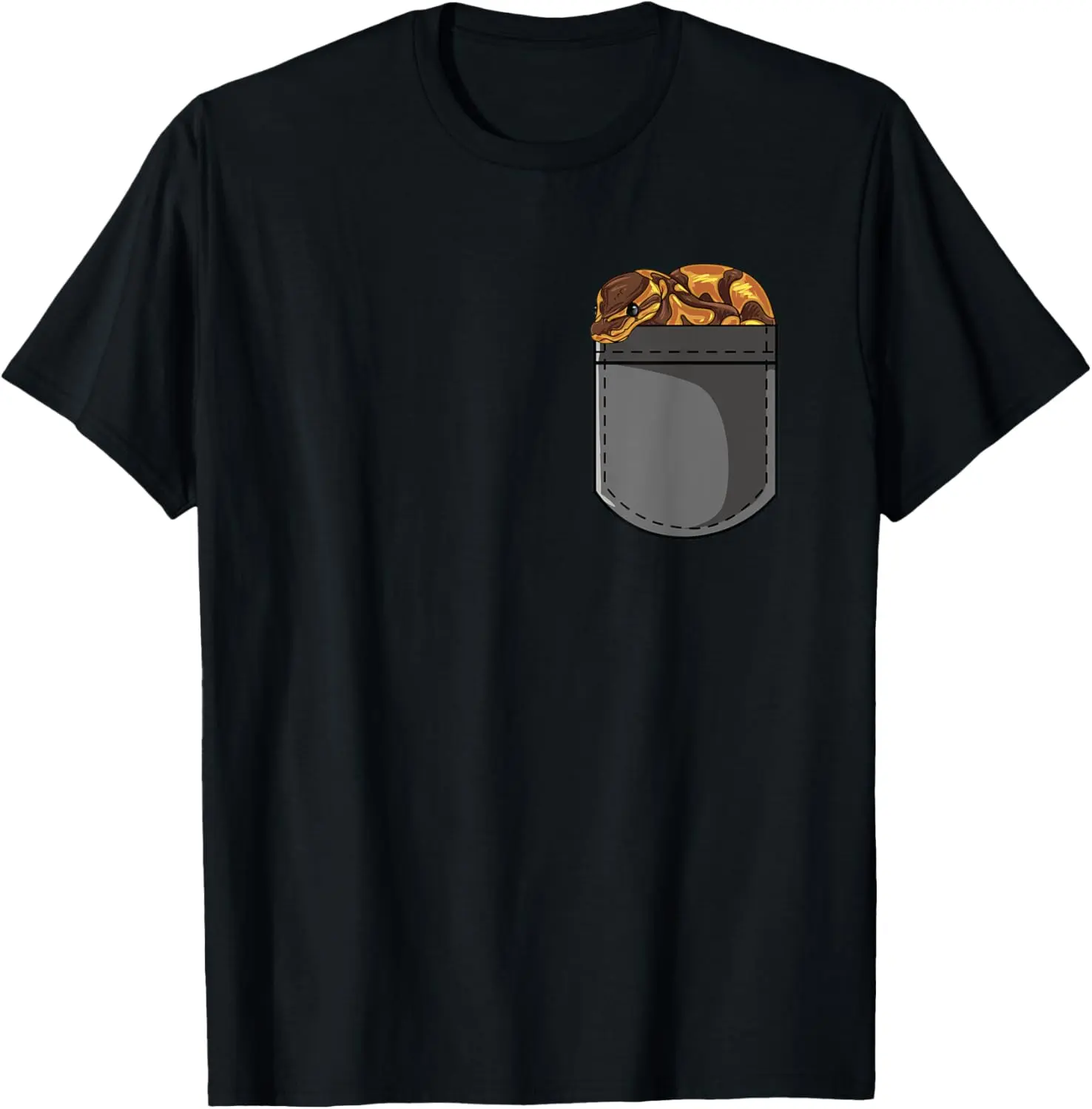 Snake Lover Gift - I Love My Pocket Pet Ball Python T-Shirt