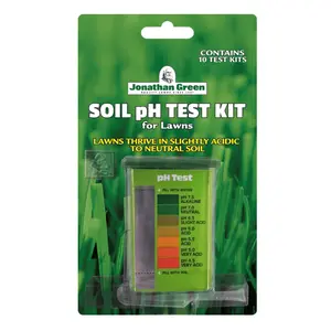 Jonathan Green Soil pH Test Kit for Lawns with Color Chart — Easy Use (10 Tests)