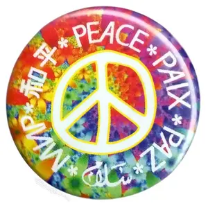 Rainbow Peace Button