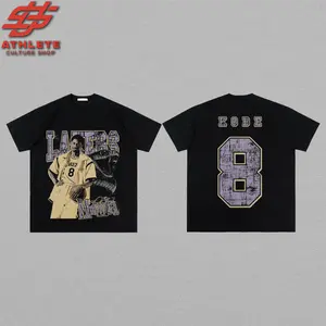 [Youth + Adult] Vintage Kobe Bryant 8 'Black Mamba' For Mamba Nation High-Quality 100% Cotton T-Shirt (Made In US), Lakers Nation Hooper Shirt, Game Day Outfits, Gift For Basketball Fans, Basketball Graphic Tee