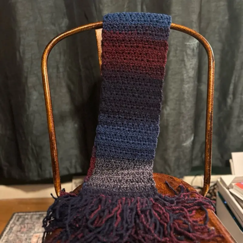 Plush crochet scarf Plush crochet scarf