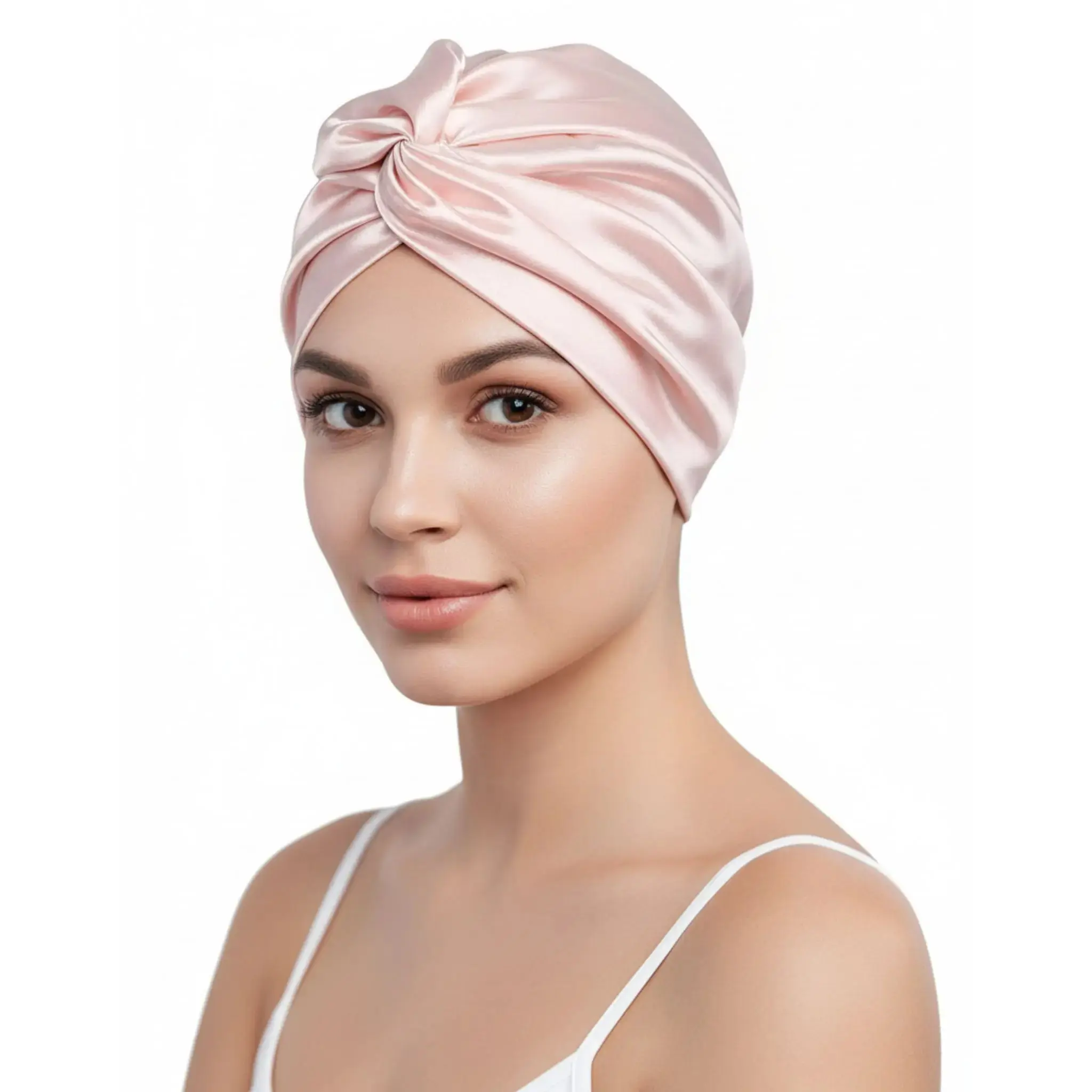 100% Mulberry Silk Sleep Turban | Double Layer Hair Protection
