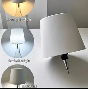 2026 New Wireless Bottle Lamp - LED Bottle Lights for Liquor & Wine Bottles, Cordless Lampshade, Whiskey Bottle Top Light, Bottle Stopper Night Light Kit, Rechargeable 3-Tone Touch-Dimmable