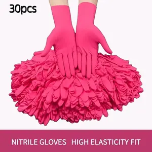 Nitrile Disposable Gloves, Lightweight, Home Cleaning, Pet Care, Dyeing, Lead-Free Alcohol-Free, Multi-Purpose, Fashionable Kitchen Use, Washing Gloves