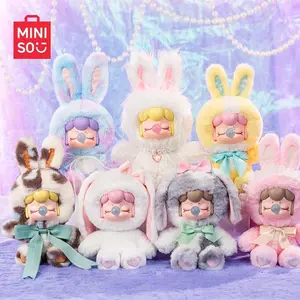 [Holiday Gift] A Little Holiday Magic! Sparkly MINISO Nanci Fluffy Bunny Plush - The Perfect      Kawaii Gift for Girls & Anime Fans This Holiday