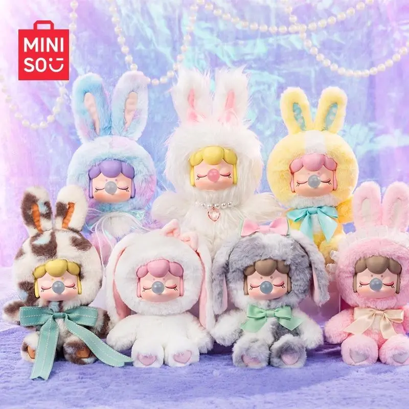[Holiday Gift] A Little Holiday Magic! Sparkly MINISO Nanci Fluffy Bunny Plush - The Perfect      Kawaii Gift for Girls & Anime Fans This Holiday