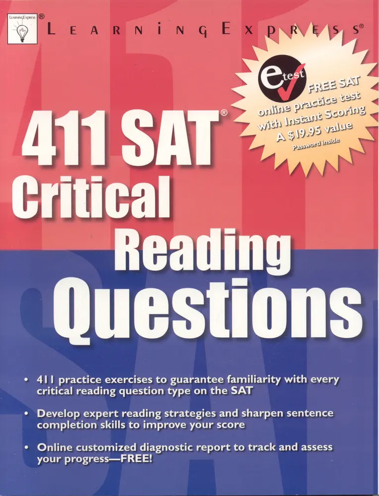 USED Book - 411 SAT Critical Reading Questions by LearningExpress Staff (Paperback) - english