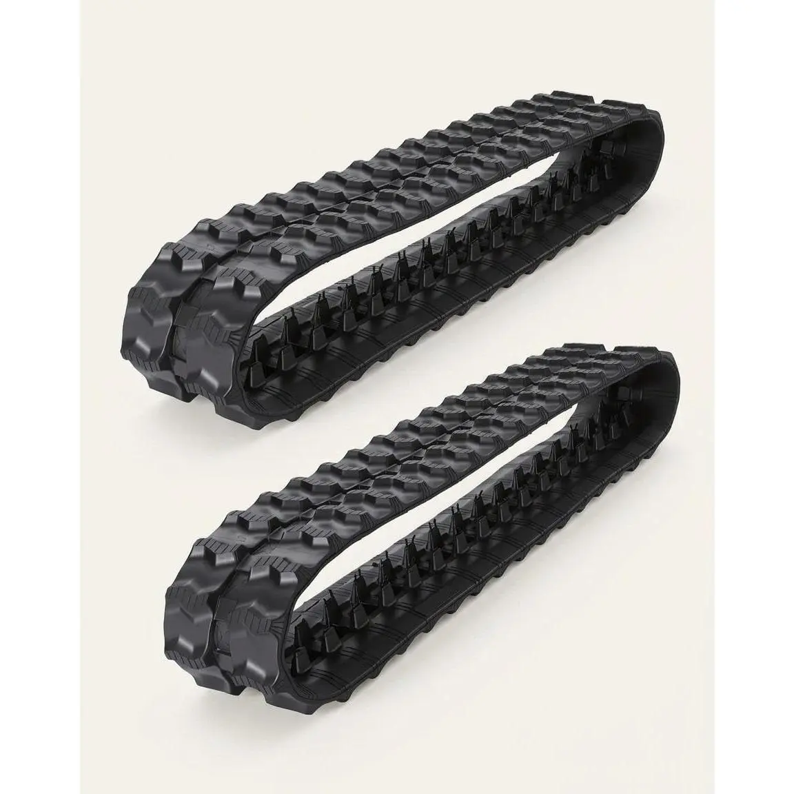180x60x35 Excavator Rubber Tracks, Heavy Duty Replacement, Tear-Resistant and Shock Absorbing Skid Steer Accessories, Set of 2