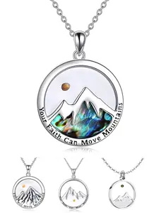 Bok Choy Seed Necklace Stainless Steel Faith Mountain Jewelry for Women & Men, Minimalist Necklaces, Durable Bok Choy Pendant Accessory, Modern Fashion Accessories