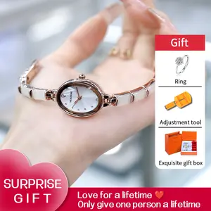 [A set of surprise gifts] Stylish and elegant women's jewelry watch: bamboo bracelet design, meaning eternal youth, life is getting better and better, suitable for ladies and girls gifts