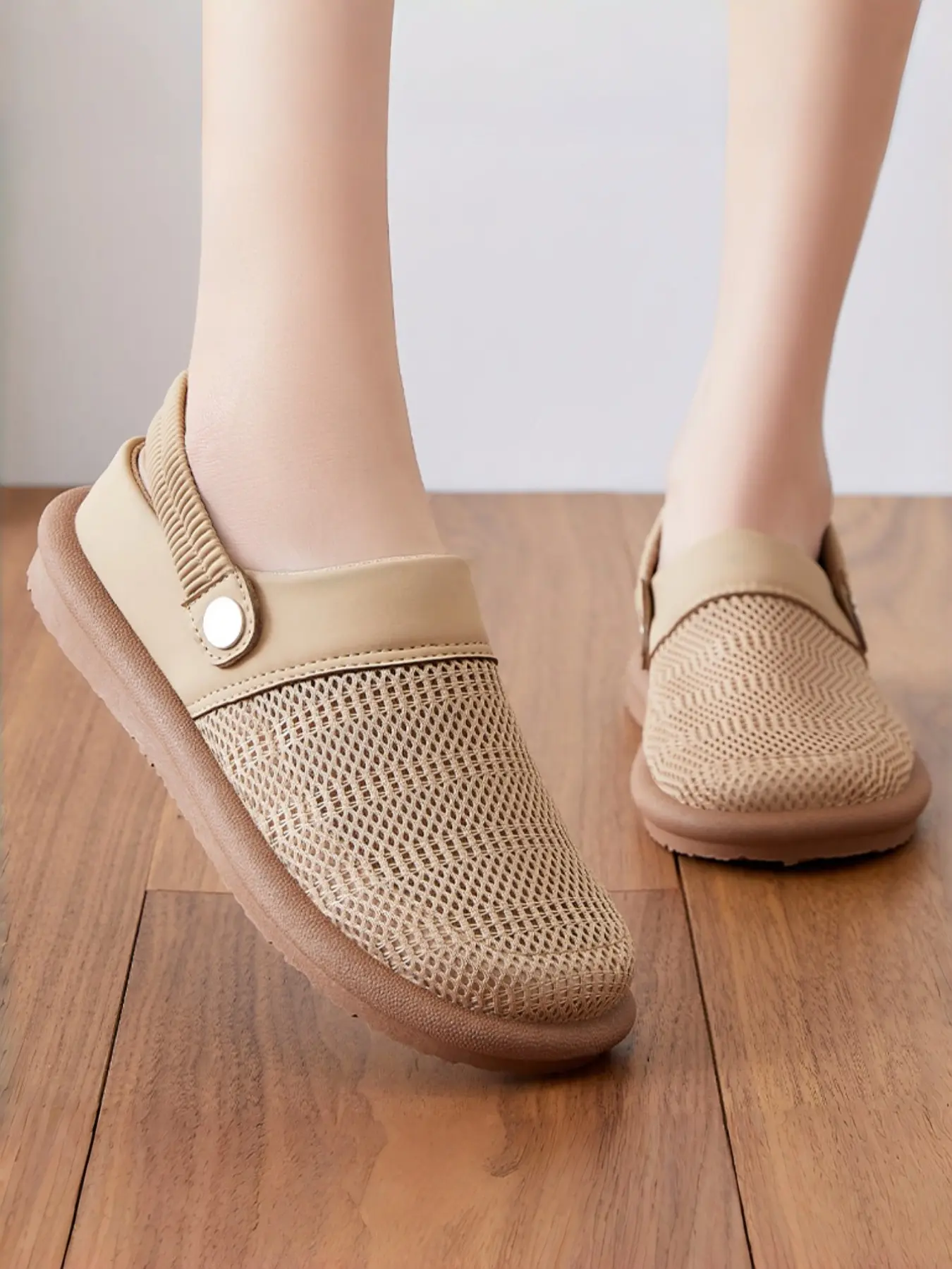 Women's Breathable Cotton Linen Slip-On Casual Shoes, Casual Slip Ons, Multi-Functional Literary Outdoor Sandals, Comfortable Soft Sole Mom Shoes, Casual Summer Shoes, Casual Wear Shoes, Casual Footwear