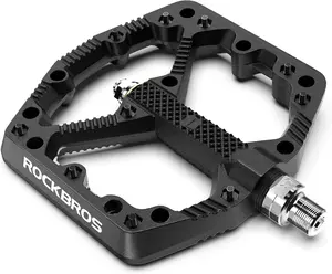 ROCKBROS Mountain Bike Pedals Flat MTB Pedals Nylon Fiber Bicycle Platform Pedals