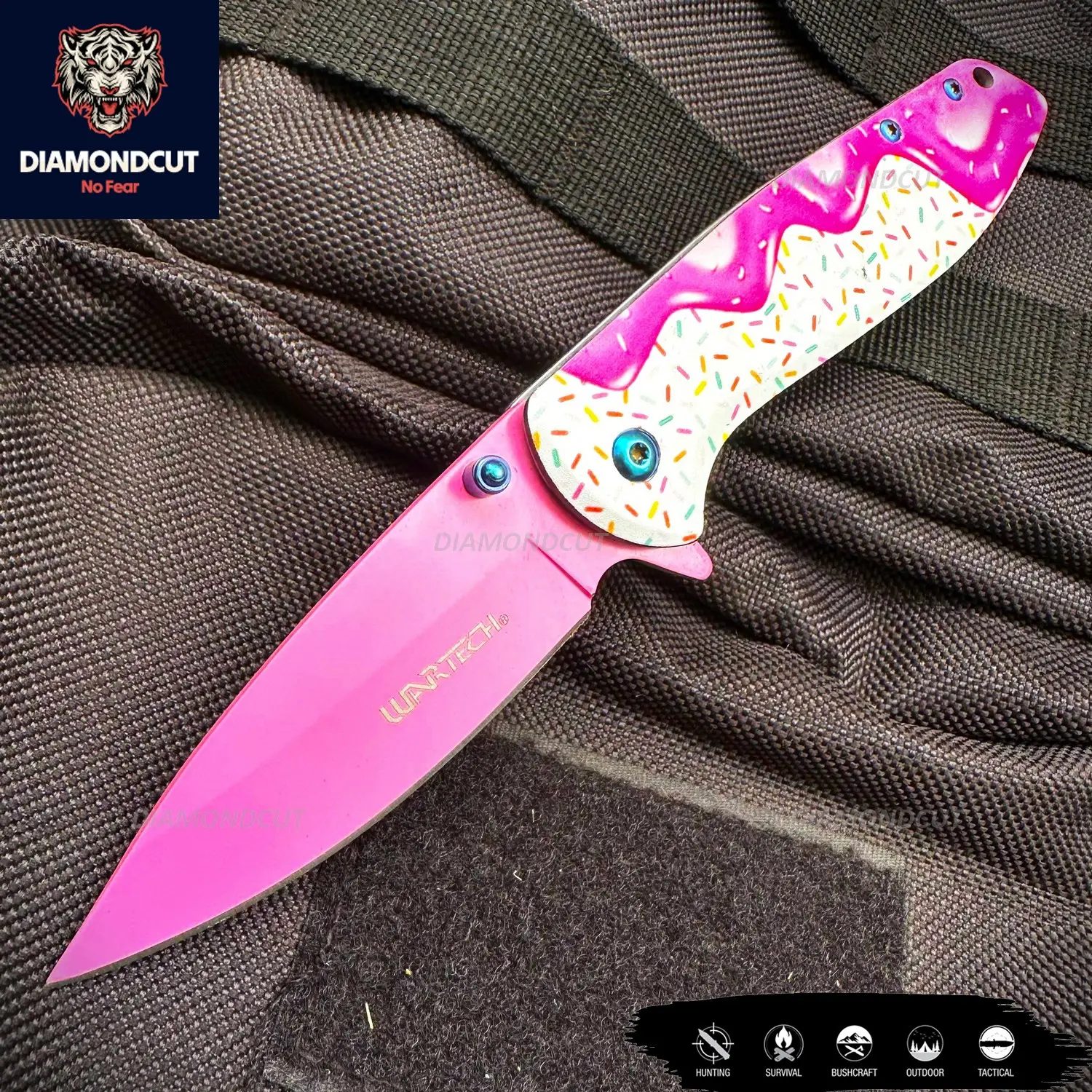 7.5” Outdoors Hunting Tactical EDC Everyday Pocket Knife, Camping Gear Folding Knife, Survival Tool Accessories, Style And Functionality For Holiday Day Gift, Birthday Gift, Christmas Gift