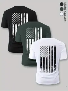 Unisex Distressed American Flag Graphic T-Shirt | Multi-Color Patriot Streetwear Tee | Vintage Flag Aesthetic Apparel | Comfortable Cotton Casual T-Shirt | Stylish Everyday & Urban Wear | Relaxed Fit Distressed Flag Tee