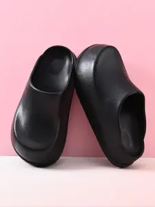 Women's Solid Color Non-slip Slides, Casual Comfortable Home Slippers, Soft Sole Slippers for Indoor & Outdoor Wear, Walking Shoes, Affordable Slippers