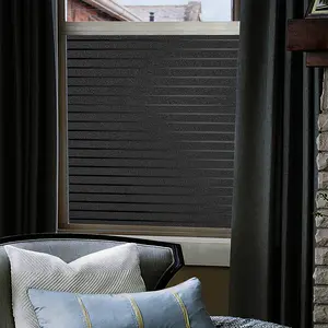 Vinyl Window Film (44.5x200cm), Privacy Crystal 100% Light Blocking, Anti-Static UV Protection, Self-Adhesive for Bedroom Living Room Dormitory, Window Privacy Films