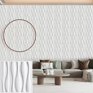 20/30pcs PVC Material 3D Wall Panels, Diamond Pattern Design, Indoor Wall Decoration & Renovation, 11.8 X 11.8 Inches (30x30 Cm), Includes Tape