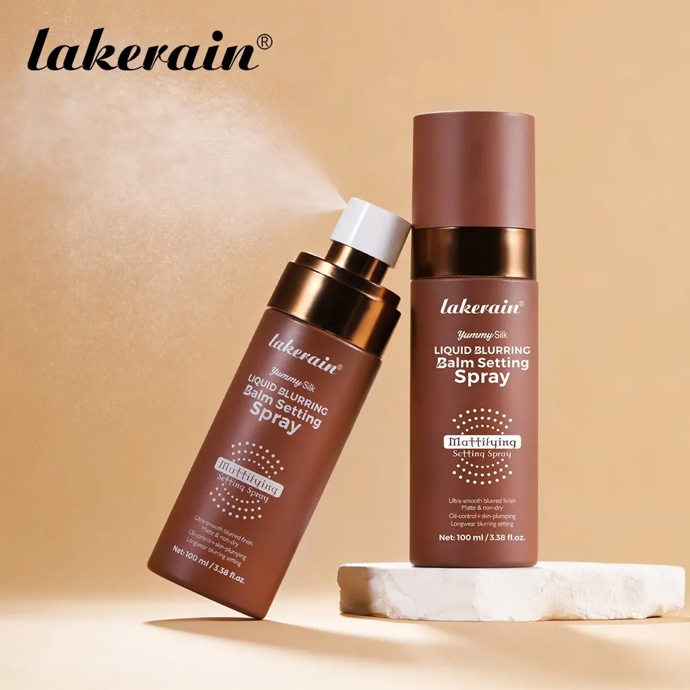 lakerain Blurring Balm Setting Spray, Makeup Fixer, Makeup Fixing Spray, Matte Finish, Pore less Look, Oil Control & Hydrating, All-Day Wear Makeup Primer, Makeup, Makeup Finishing Spray, Moisturizing Flawless Spray
