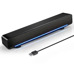 Compact USB Powered Desktop Speaker, Excellent Sound Quality, Ideal for Computers and Laptops, Minimalist Design, Space-Saving, Easy to Use