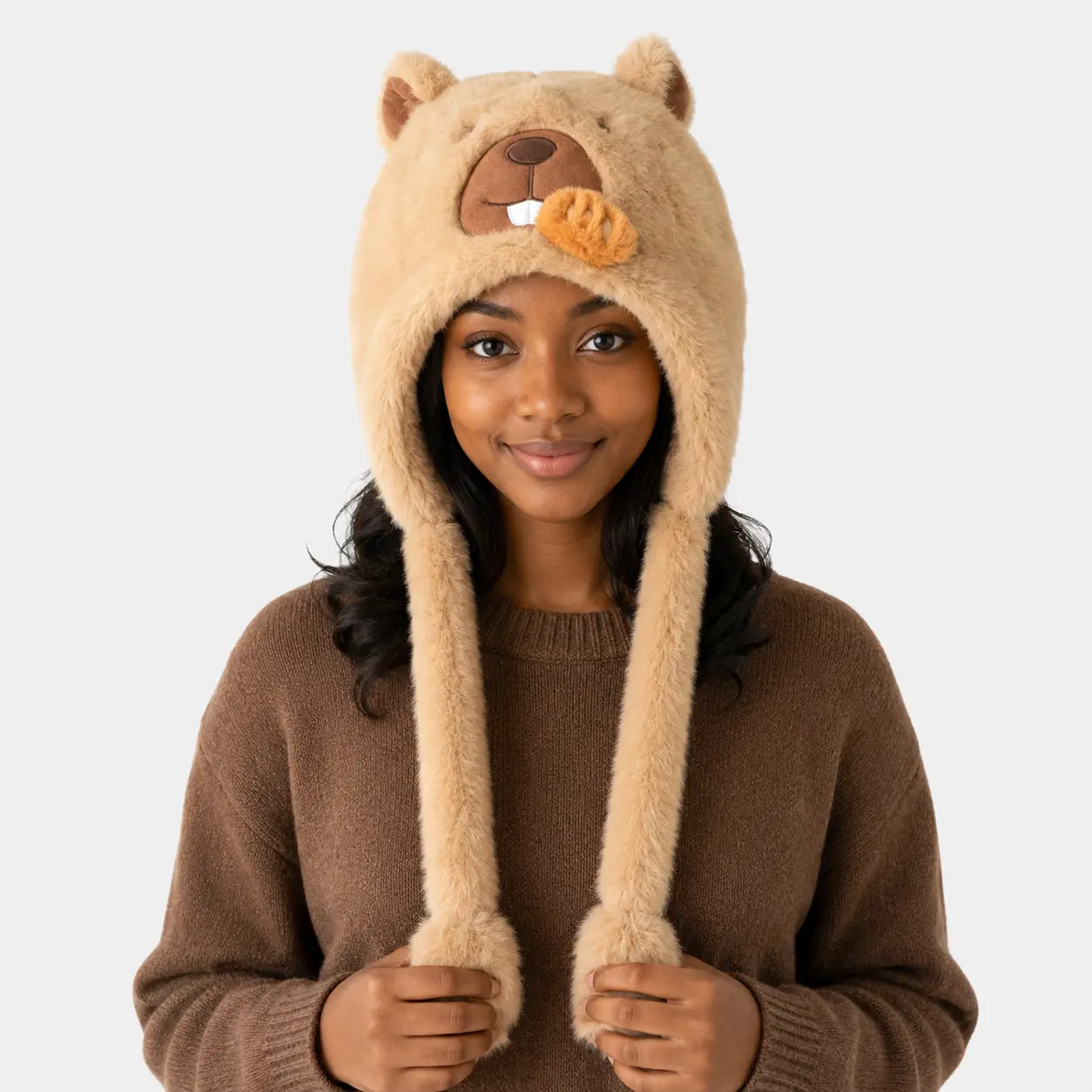 Groundhog Stuffie Hat