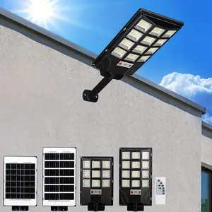 192LED Solar Street Light Outdoor - Dusk to Dawn Security Flood Light with Remote Control, Wide Angle Motion Sensor, IP65 Waterproof for Yard, Garage, Garden, Driveway, Parking Lot, Solar Outdoor Lights (1PC)