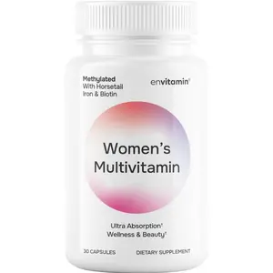 Womens Methylated Multivitamin Multimineral Supplement with L-Methylfolate Iron Biotin and Horsetail Complex for High Absorption Daily Health Immune Energy and Brain Support General Wellness for Adult Women