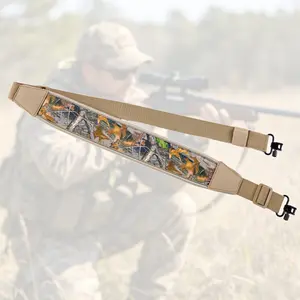Outdoor Gear Carry Strap, Two Point Sling with Swivels and Tri-Lock, Neoprene Padded Adjustable Shoulder Strap for Hunting Rifle, Tent, or Large Load – Heavy Duty, Portable
