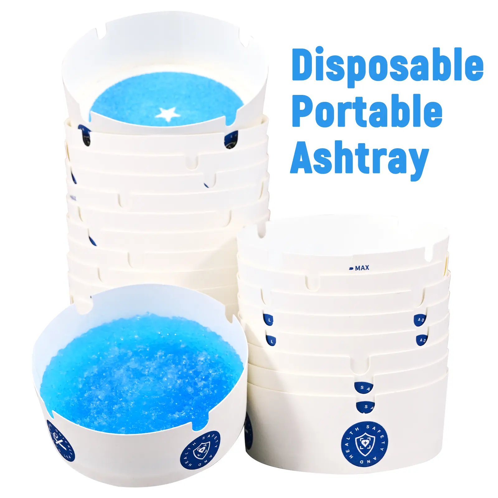 50PC Disposable Portable Ashtray, Containing Smoke Suppressant Sand, Portable and Environmentally Friendly, Suitable for Wedding, Party, Office, Car, and Outdoor Activities，#portable and practical #Halloween #Smokers