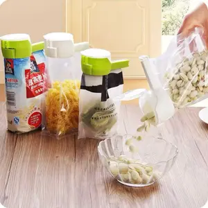 Sealing Clips with Pour Spouts for Convenient Food Storage and Serving Solutions