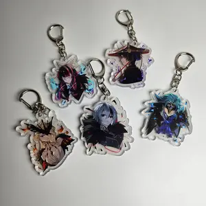 Genshin impact Acrylic Keychains - Scaramouche, Arlecchino, Dottore, Signora, Columbina, Cute Keyring Accessory, Fun Charm For Backpack Or Purse | High Quality and Customer Favorite Items
