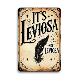 Vintage Metal Tin Sign, Spooky Halloween Design, Wrought Iron Wall Art for Home & Outdoor Use, 8x12 Inch, Durable Wall Decor Retro Metal Sign