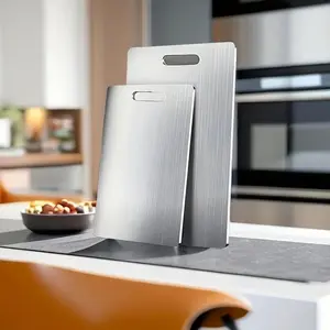 Titanium Cutting Board 2026 New Upgrade 100% Pure Titanium Cutting Boards for Kitchen - Double-Sided Food-Grade titanware Cutting Board Non-Stick Durable and easy to clean.gift